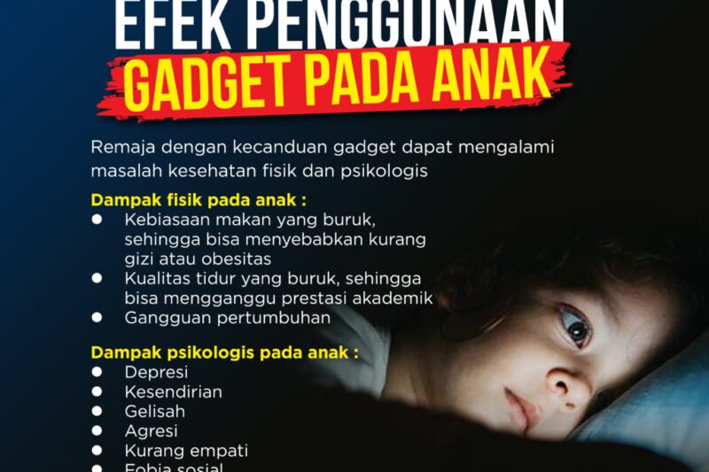 Dampak Gadget pada Aktivitas Fisik Anak: Tantangan Generasi Digital dan Solusi yang Perlu Dipertimbangkan