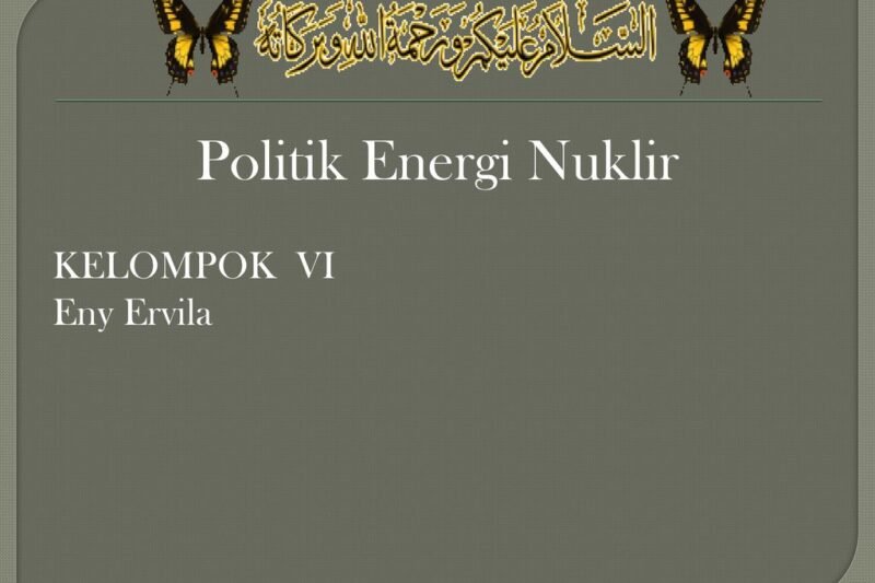 Politik Nuklir: Antara Keamanan Global dan Ancaman Kepunahan