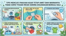Tips Mencuci Pakaian Agar Tetap Awet dan Warnanya Tidak Cepat Pudar Meski Sering Digunakan Berkali-kali